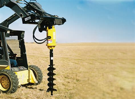 skid steer drilled shaft|skid steer augers for sale.